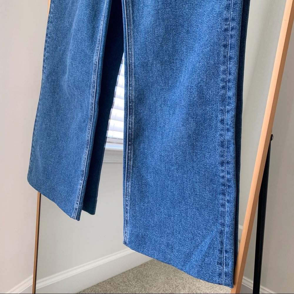 🍉RAG & BONE High Rise Straight Stretchy Jeans Crop Medium Wash Blue - Picture 11 of 16